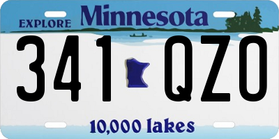 MN license plate 341QZO