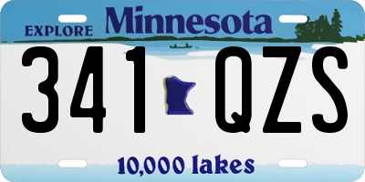 MN license plate 341QZS