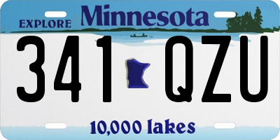 MN license plate 341QZU