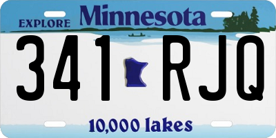MN license plate 341RJQ