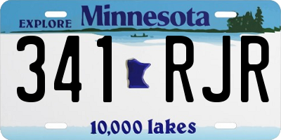 MN license plate 341RJR