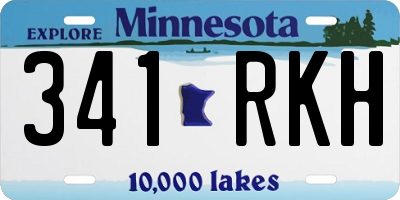 MN license plate 341RKH
