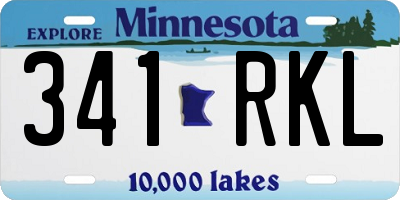 MN license plate 341RKL