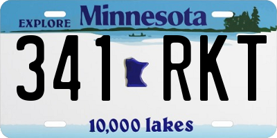 MN license plate 341RKT