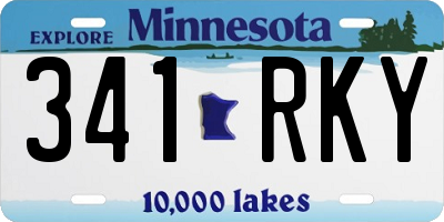 MN license plate 341RKY