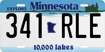 MN license plate 341RLE