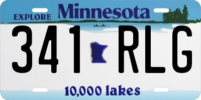 MN license plate 341RLG