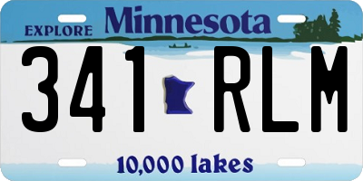 MN license plate 341RLM