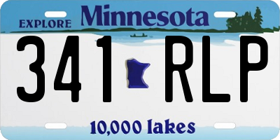 MN license plate 341RLP