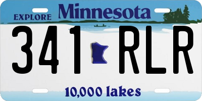 MN license plate 341RLR