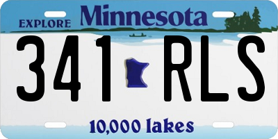 MN license plate 341RLS