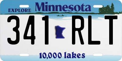 MN license plate 341RLT