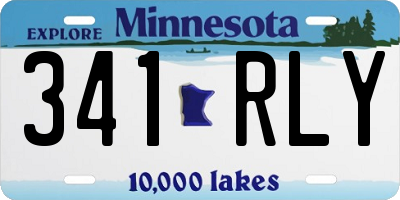 MN license plate 341RLY