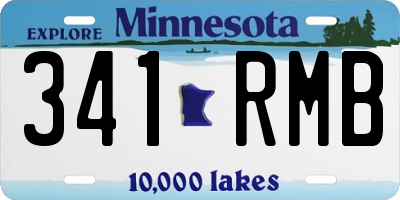 MN license plate 341RMB