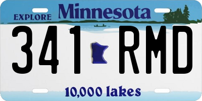 MN license plate 341RMD