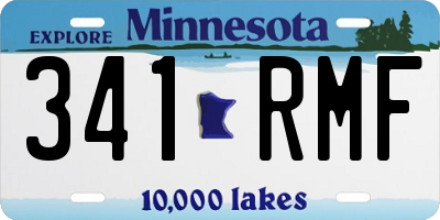 MN license plate 341RMF