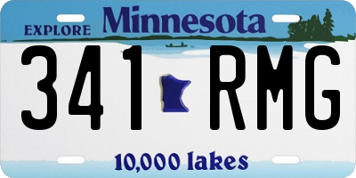 MN license plate 341RMG