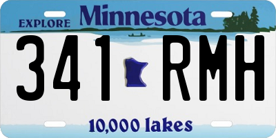 MN license plate 341RMH