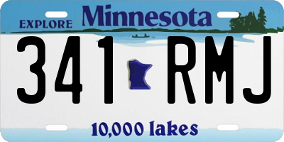 MN license plate 341RMJ