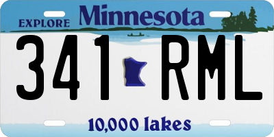 MN license plate 341RML