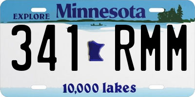 MN license plate 341RMM