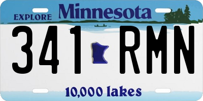 MN license plate 341RMN