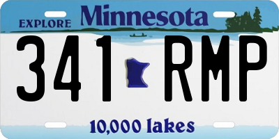 MN license plate 341RMP