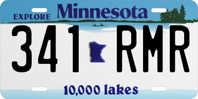 MN license plate 341RMR