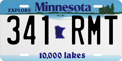 MN license plate 341RMT