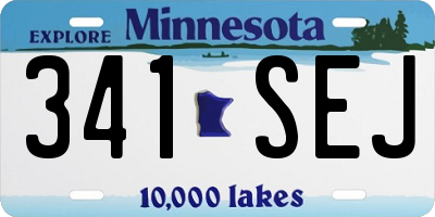 MN license plate 341SEJ