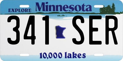 MN license plate 341SER