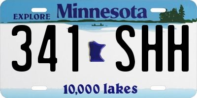 MN license plate 341SHH