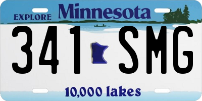 MN license plate 341SMG