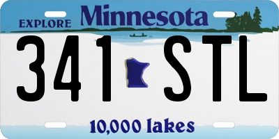 MN license plate 341STL