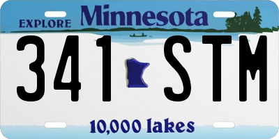 MN license plate 341STM