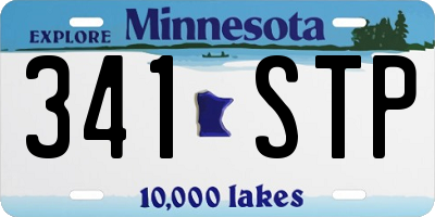 MN license plate 341STP