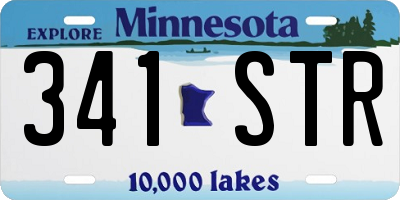 MN license plate 341STR
