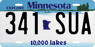 MN license plate 341SUA