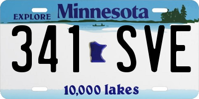 MN license plate 341SVE
