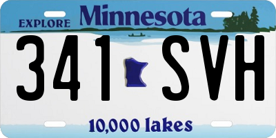 MN license plate 341SVH