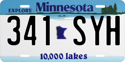 MN license plate 341SYH