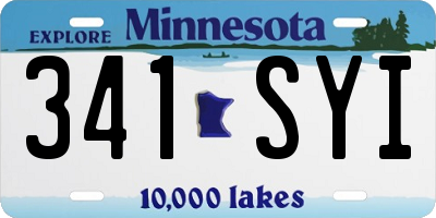 MN license plate 341SYI