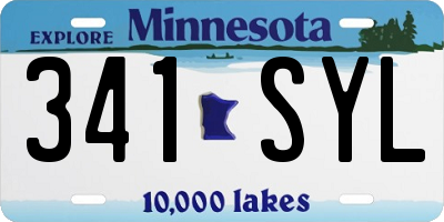 MN license plate 341SYL