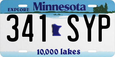 MN license plate 341SYP