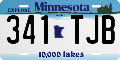 MN license plate 341TJB