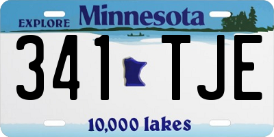 MN license plate 341TJE