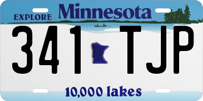 MN license plate 341TJP
