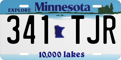 MN license plate 341TJR