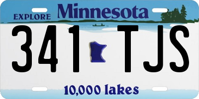 MN license plate 341TJS