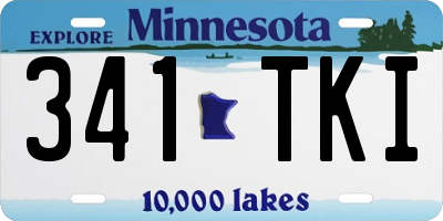 MN license plate 341TKI